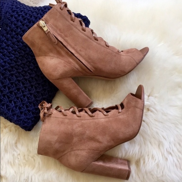 Sam Edelman Shoes - Sam Edelman Saddle Suede Lace-Up Booties